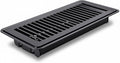 Floor Vent Cover, 4 X 10 Floor Register Vents, Heavy Duty Steel Walkable Heat Register Cover with Adjustable Louvers & Rust Proof Finish, Durable Air Vent for Homefloor, Sidewall, Ceiling