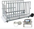 Liberty LS-930 (60” x 30”) Portable Livestock Scale – 2000 lb x 0.5 lb Capacity Cage System – Heavy Duty Animal Scale with Indicator, Casters & Ramps for Cattle, Sheep or Goat Weighing