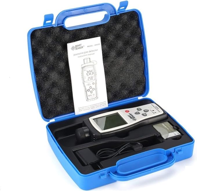 Portable Ammonia Gas Detector 0~100ppm LCD Backlight Rechargeable Li-Battery Powered Sensitive Alarm Digital NH3 Gas Concentration Monitor Tester Meter