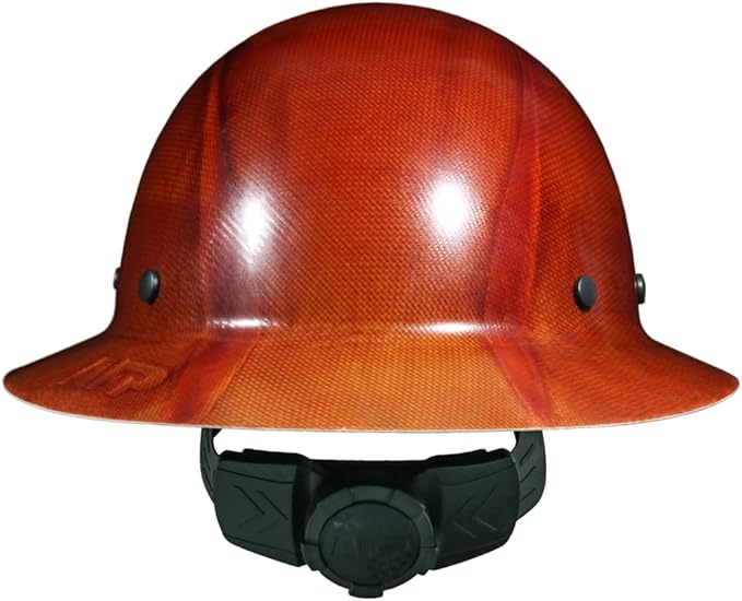 AFP Fiber Full Brim Hard Hat | 6 Point Ratchet Suspension | OSHA & ANSI Rated | Hard Hats for Men | Premium Construction Helmets for Safety
