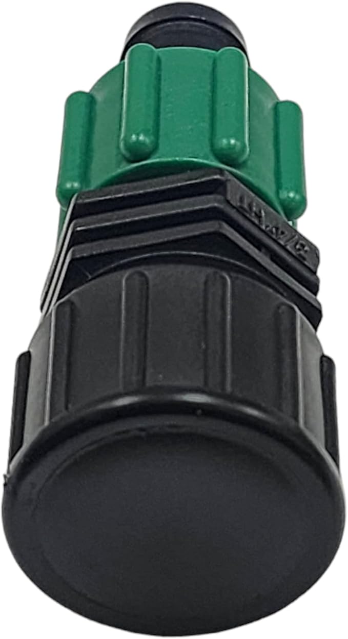 USA Made - Premium Drip Tape Irrigation Tubing End Cap 50 Pack (5/8" or .625" - .645") Universal Perma-Loc Connector Barbed Locking Fitting - Fits All Brands 16mm Drip Tape AG Tubing