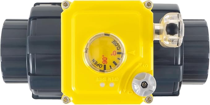 Smart electric valve, TUYA-WIFI-APP control, 1.5-inch PVC electric ball valve full bore, 2-wire automatic reset, normally closed, DC24V actuator/AC110V-230V power adapter, suitable for water systems