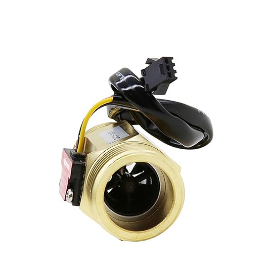G1" Male Thread Brass Water Flow Sensor Switch Hall Effect Liquid Flowmeter Fluidmeter Counter BSP 2-50L/Min（58mm in Total Length）