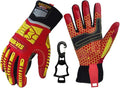 Seibertron High-Vis Series Cut Resistant Reducing Anti-Impact Mechanics Heavy Duty Safety Rescue Oil and Gas Gloves