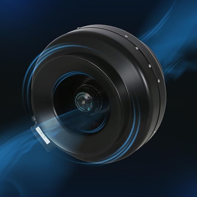 Hurricane Commercial Grade Inline Fan for Phresh & Black Ops Carbon Filters, Ideal-Air Ducting and Clamps and Titan Controls Ventilation Controllers