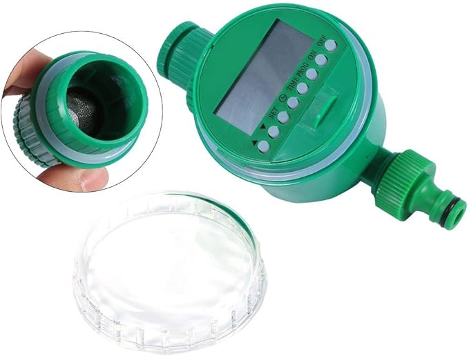Akozon Water Irrigation Timer Automatic Digital LCD Electronic Home Water Timer Garden Irrigation Controller Programs
