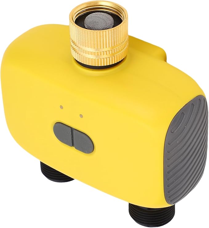 Hilitand WiFi Sprinkler Timer, 2 Zone Smart Hose Timer with App Control BT Connection, Weather Delay 1 7 Days, for Yard Lawn Garden Terrace