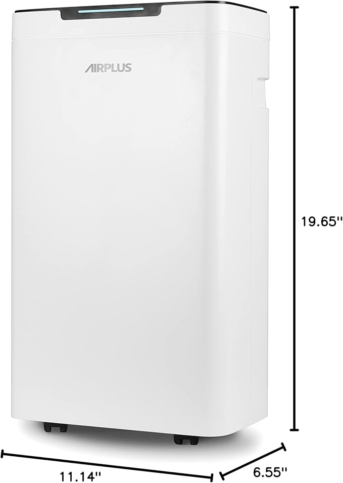 AIRPLUS 1600 Sq. Ft Dehumidifier for Basement, 30 Pints Powerful Dehumidifier for Home, Large Rooms, Bedrooms, Sufficient Capacity Water Tank with Drain Hose (AP2011N)