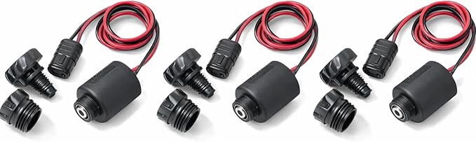 3-Pack Orbit 57869 - Battery Powered and Operated Sprinkler Controller Add-On Solenoid with Valve Adapters (3 Total Solenoids)