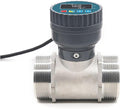 Flow Control Meter RS485 Electronic Digital Display Flowmeter, Stainless Steel Smart LCD Electronic Flow Meter, Water Flow Sensor(Male Thread,DN50_LCD Version)