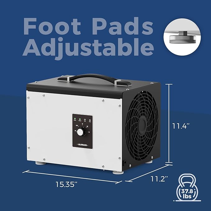 ALORAIR 70 PPD Crawl Space Dehumidifier, Crawlspace Dehumidifiers Commercial Dehu for Home and Basements, Compact, Portable, Auto Defrost, Memory Starting, cETL, 5 Years Warranty