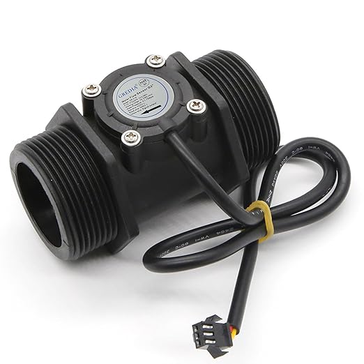 2" Water Flow Sensor Food-Grade Switch Hall Effect Flowmeter Fluid Meter Counter 10-200L/min