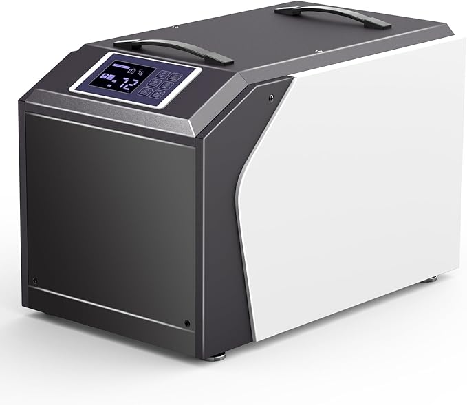 Industrial Commercial Dehumidifier with Pump, Crawl Space Dehumidifier with 180 Pints, Drain Hose, Smart LED Dehumidifier Display for Basement, Garage, Home, Cover Up to 8000Sq Ft