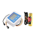 Smart Digital Water Flow Meter Set LCD Flow Rate Monitor Inline Electronic Flow Sensor with Temperature Display G1 G1/2 G3/4