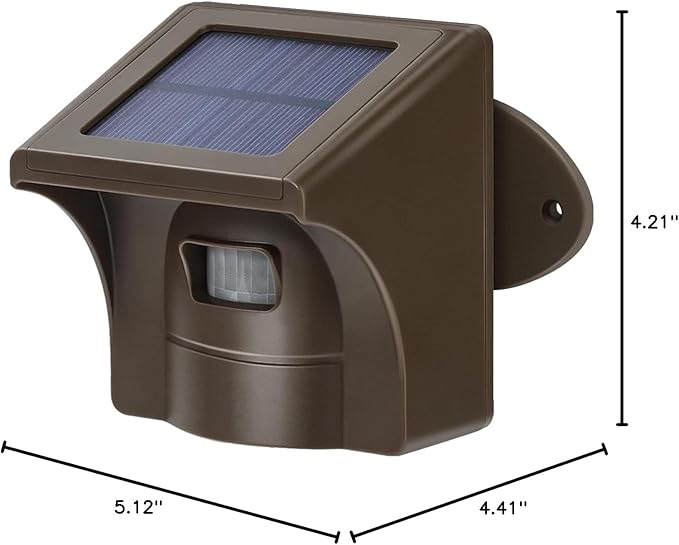 eMACROS Pro 3 Smart Solar Driveway Alarm System (2.4G Wi-Fi), App Push Notifications, 1/2 Mile (2600 ft) Wireless Range Motion Sensor, Weatherproof Property Alert（Single Sensor）