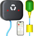 Smart WiFi High/Low Sump Pump Alarm, Float Switch Water Level Detector, Free APP Alerts, 90dB Siren, LED, IP44 Waterproof, Easy-Install, Prevents Water Damage in Basement, Septic Tank, Water Tank