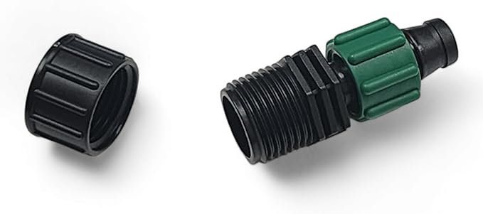 USA Made - Premium Drip Tape Irrigation Tubing End Cap 50 Pack (5/8" or .625" - .645") Universal Perma-Loc Connector Barbed Locking Fitting - Fits All Brands 16mm Drip Tape AG Tubing