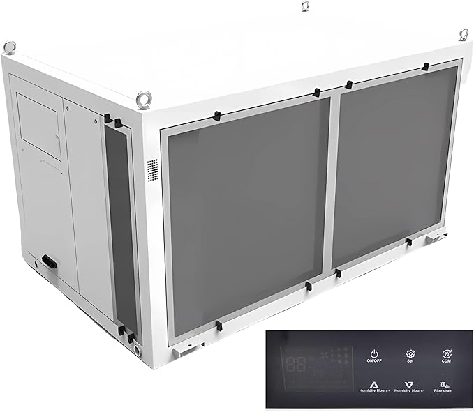 INTSUPERMAI Ceiling Mounted Frow Room Dehumidifier 240-480L/D Basement Commercial Greenhouse Ceiling Greenhouse Dehumidifier 220V