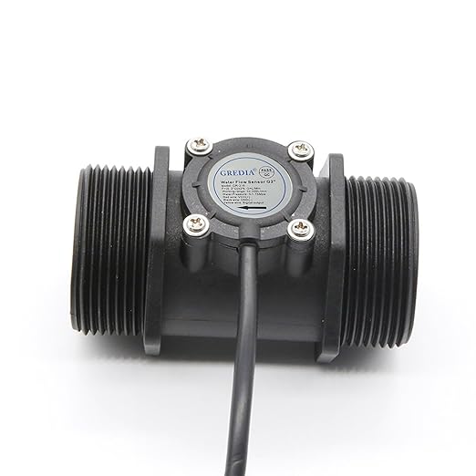 2" Water Flow Sensor Food-Grade Switch Hall Effect Flowmeter Fluid Meter Counter 10-200L/min