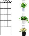 4 Pack 19.7x5.9 Inch Garden Trellis, Indoor & Outdoor Stable Support for Climbing Plants (Flowers, Tomatoes, Vines, Anti-Lodging Solid Structure)