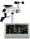 SQECH Weather Station,Weather Stations Wireless Indoor Outdoor with 7-in-1 Outdoor Sensor,Home Weather Station with Weather Forecast,Temp&Humidity,Rain Gauge,Wind,Moon Phase,Calendar,Alarm Clock