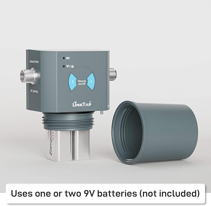 LinkTap T1 Smart 2-Zone Water Timer & Gateway, Built-in Flow Meters, Real-Time Fault Detection & Alerts, Weather Adaptive, Anti-Freeze, Better Range Than WiFi Hose Timer, IP66, Alexa, 2-Year Warranty