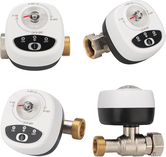 Wengart Smart Valve,USB5VDC,3/4‘’ eWeLink App,2.4GHZ,Control the Opening and Closing of Water Valves and Electric Gas Valves,Compatible with Alexa and Google Assistant