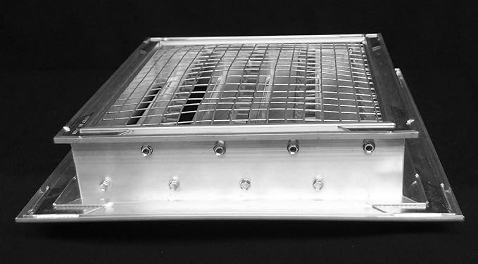 HVAC Premium 10"W x 28"H Aluminum Exterior Gable Louver Vent for Walls & Crawlspace - Weather-Resistant Air Grille with Screen Mesh - [Outer Dimensions 11.75"W x 29.75"H]