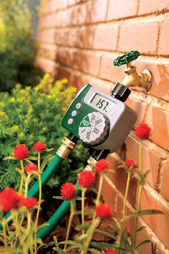 Programmable Hose Faucet Timer, (2-Outlet 2-Pack)