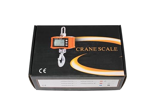 Hyindoor Digital Hanging Scale - 1000kg/2200lb Industrial Heavy Duty Crane Scale, Smart, High Accuracy Electronic