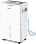 1500 Sq.ft Dehumidifier for Basement, SEAVON 21 Pint Dehumidifiers with Drain Hose for Home Large Room Bedroom Bathroom, Powerful Moisture Removal, Smart Humidity Control & Display, 24H Timer, 3 Mode