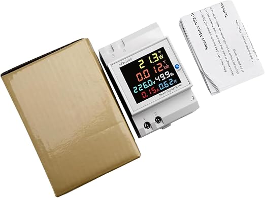 diymore WiFi Digital Single Phase Energy Meter Tester Electricity Usage Monitor AC 110V 40V~300V 100A Ampermeter Power Voltmeter Voltage Amps Watt Kwh Frequency Power Factor Meter Multimeter