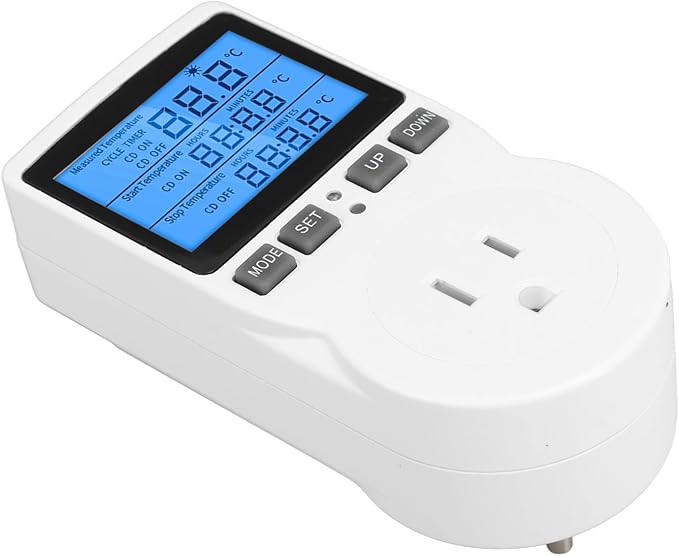 DIGITEN WTC100 Wireless Thermostat Outlet, Greenhouse Reptiles Cooling Heating, Remote Control (US Plug)