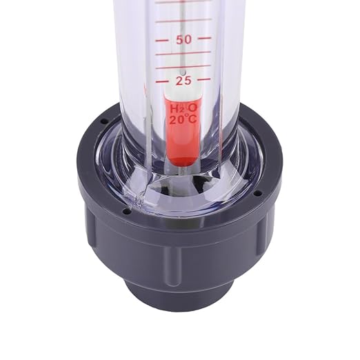 Rotameter, Flow Meter Water Flow Meter Plastic Tube Type 25-250L/H Instantaneous Water Flow Meter Flowmeter