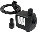 SongLong Submersible Pump 130GPH Ultra Quiet 4ft High Lift for Fountains, Hydroponics, Ponds, Aquariums & More…