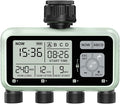 Watering Timer 4 Zone, Sprinkler Timer,Programmable Garden Outdoor Hose Faucet Timer with Rain Delay/Manual/Automatic Watering System,Water Hose Irrigation Timers 4 Outlet for Garden