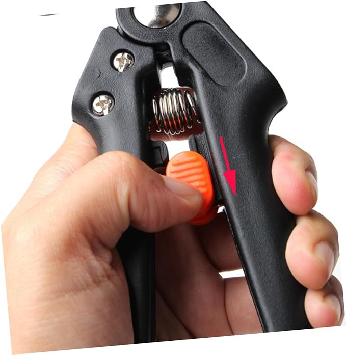 Nursery Grafting Tool Kit Professional Garden Grafting and Pruning Scissors with Durable Blades Includes Tool Cloth Bag Packaging Black