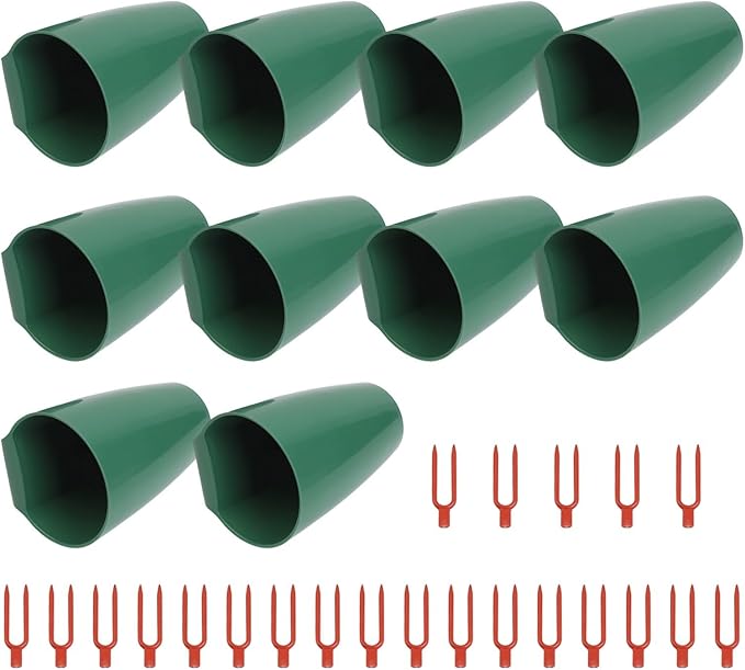 Strawberry Rooting Kit, Plant Propagation Cups with Forks for Efficient Transplanting and Space Saving Indoor Outdoor Garden Greenhouse Use(Small)