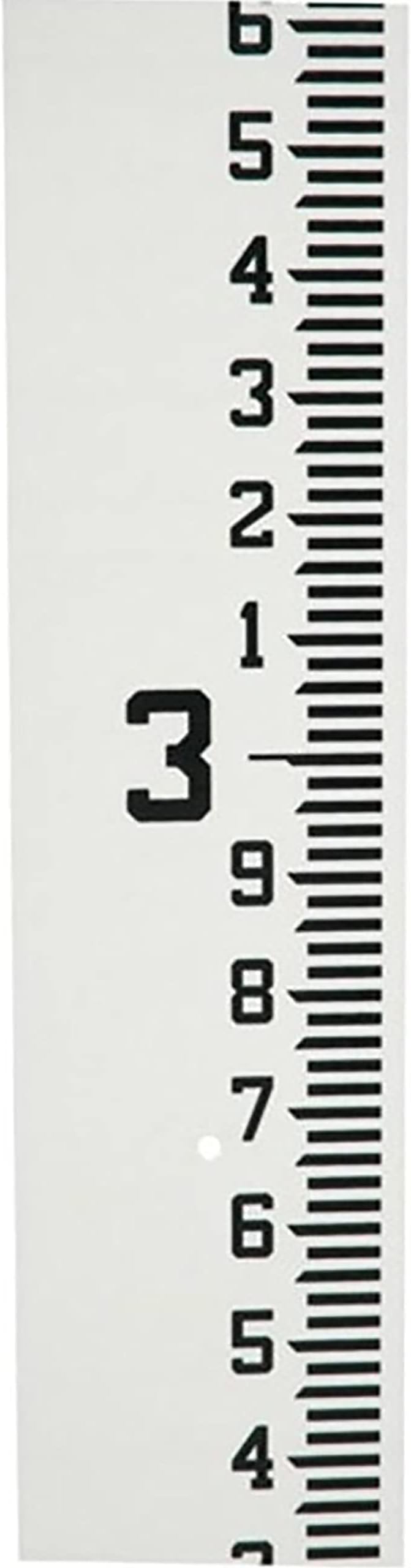 AdirPro 4" Wide Staff Gauge 0-4 Feet | Water Level & Stream Depth Gauge with 100th & 10th Foot Graduations | Heavy-Duty All-Weather Fiberglass Flow Gauge