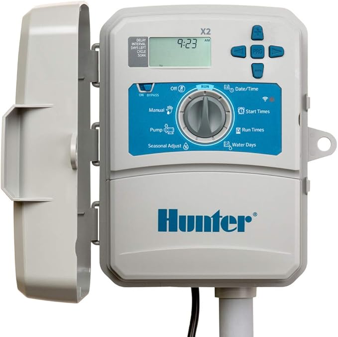 Hunter Wand Wi-Fi Module for X2 Outdoor Irrigation Controller Bundle with Hunter Industries Hydrawise X2 6-Station Outdoor Irrigation Controller, White