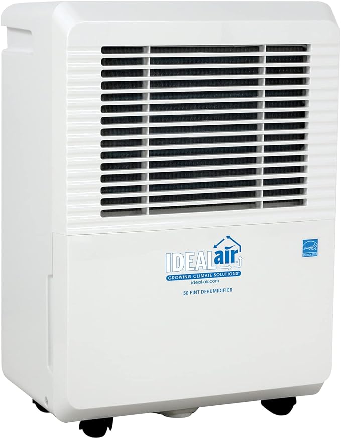 Ideal-Air Dehumidifier 30 Pint - Removes Up to 30 Pints of Moisture from the Air Per Day