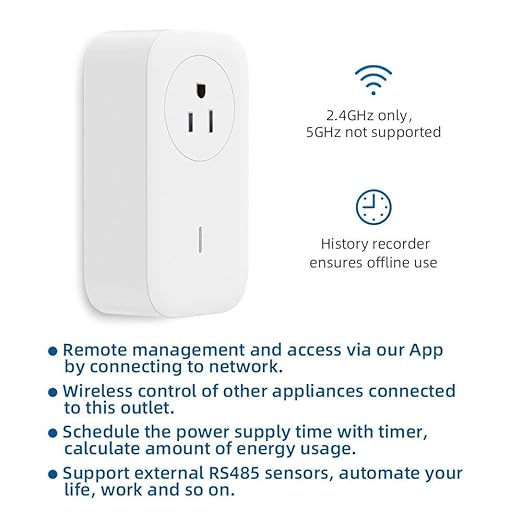 Smart Plug WiFi Remote Control Outlet Alexa & IFTTT, Energy Monitoring and Timer Function, No HUB Required, Delayed Switch Supports External Temperature Probe (SP1 WiFi & SIM)