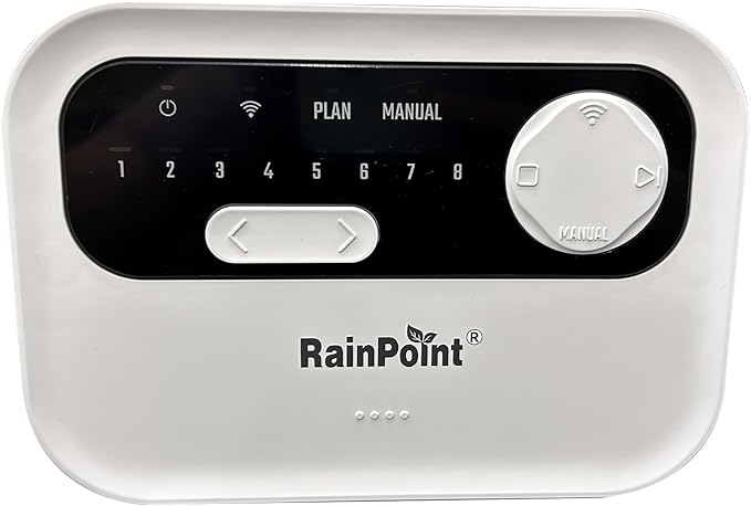 8 Station Irrigation Controller , Smart Weather Skips and Season Adjustable, for Smart Sprinkler System