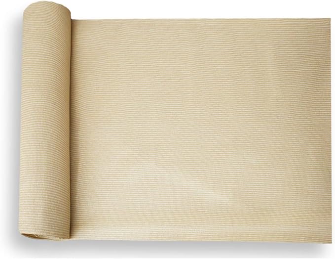 E&K Sunrise 8' x 50' Sun Shade Fabric Roll Outdoor Sun Shade Cloth Pergola Cover for Backyard Garden Patio Deck Greenhouse (Beige)