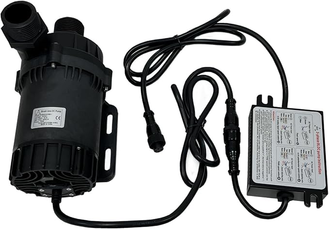 SHYSKY 24V DC 150W Heavy Duty Water Pump DC80E-24100S-1 150W Lift 10m (32ft) 2113GPH, Brushless Design, Submersible, Low noise, Stable Circulation Cooling System for Yacht Auto Application