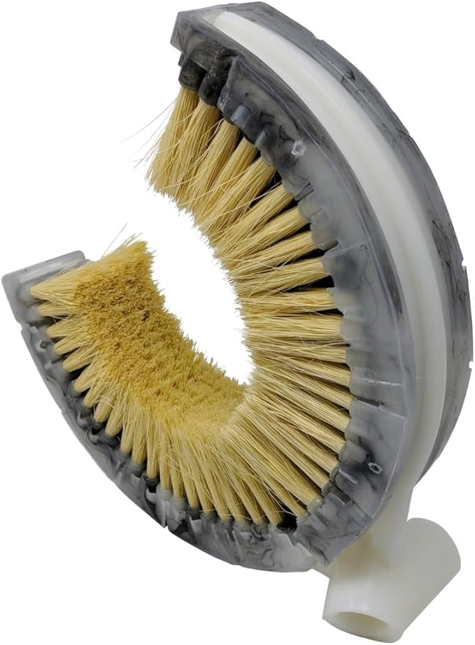 Teravan Curved Wash Brush for Exhaust Stack Pipes with Natural Tampico Fiber, Truck Cleaning Brush, Ideal Scrub Brush for Truck Exhaust Stack Pipes ((8"-10" Diameter)