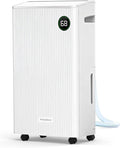 PHILODECO 80 Pint 4500 Sq.Ft Dehumidifier with Drain Hose, Automatic Defrosting, Intelligent Humidity Control with 24HR Timer, Smart Quiet Dehumidifier, for Basement, Bathroom, Bedroom, Home, White
