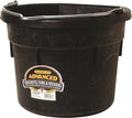 Little Giant® Flat Rubber Bucket | Rubber Water Bucket for Horses | Flat Back Bucket | 18 Quarts