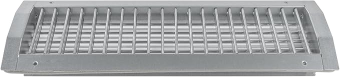 17" x 5" Aluminum Supply/Exhaust Grille for a Round Spiral Duct - Grill Cover with Adjustable Louver Blades - Air HVAC Return Register for Home, Bathroom, Ceiling