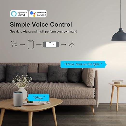 WiFi Electric Linear Actuator Controller, 2 Channel DC12V 24V, Tuya Smart WiFi Relay Switch,Dry Contact Passive Output Switch Compatible with Alexa and Google Home